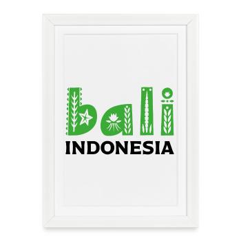 Bali - Affiche encadrée (27 × 37 cm) - blanc - Devant