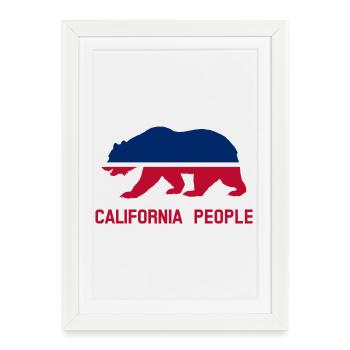 California People - Framed poster (27 × 37 cm) - white - Front