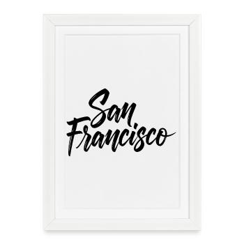 San Francisco - Framed poster (27 × 37 cm) - white - Front