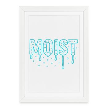 humide - Affiche encadrée (27 × 37 cm) - blanc - Devant