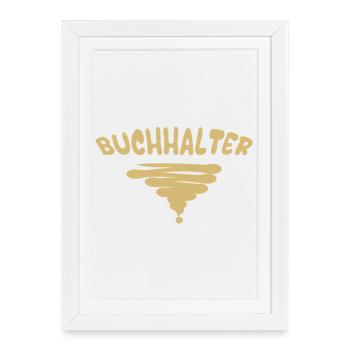 Don pour comptable - Affiche encadrée (27 × 37 cm) - blanc - Devant