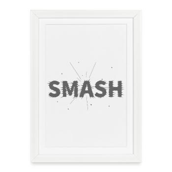 Tennis & Padel Smash Hoodie, T-shirt, Bag - Framed poster (27 × 37 cm) - white - Front
