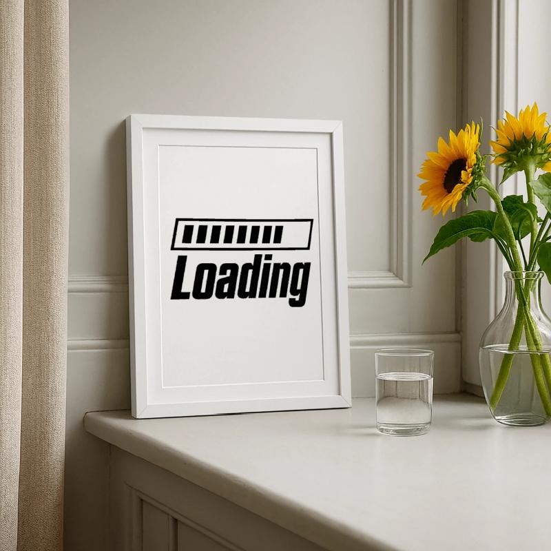 Loading Loading Bar Framed poster (27 × 37 cm)