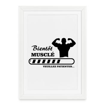 soon to be muscular - Framed poster (27 × 37 cm) - white - Front