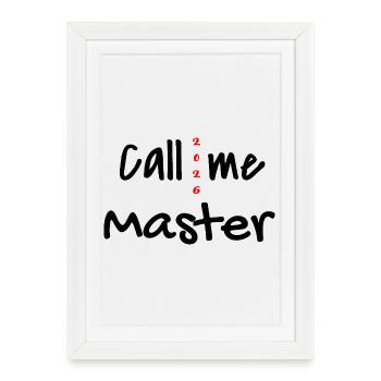 Master 2026 Graduation Graduation - Framed poster (27 × 37 cm) - white - Front