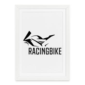 RACING_BIKE - Affiche encadrée (27 × 37 cm) - blanc - Devant