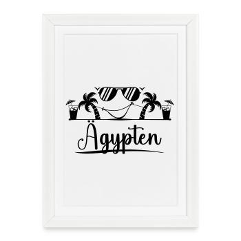 Aeggpten - Framed poster (27 × 37 cm) - white - Front