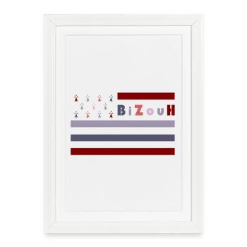 BiZouH - GHD Liesliv - 03 - Affiche encadrée (27 × 37 cm) - blanc - Devant
