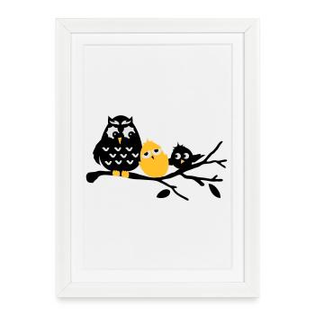 Amis - Affiche encadrée (27 × 37 cm) - blanc - Devant