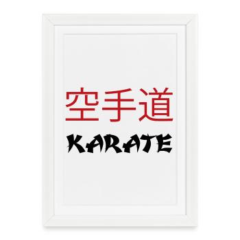 Karate - Framed poster (27 × 37 cm) - white - Front