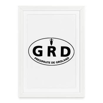 GRD - Framed poster (27 × 37 cm) - white - Front