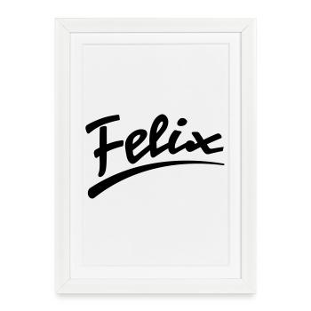 felix | Felix - Affiche encadrée (27 × 37 cm) - blanc - Devant