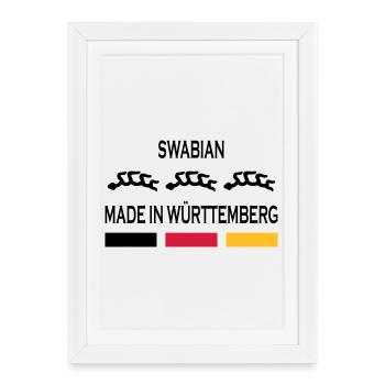 Made in Württemberg - Affiche encadrée (27 × 37 cm) - blanc - Devant