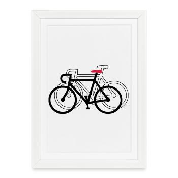 roue - Affiche encadrée (27 × 37 cm) - blanc - Devant