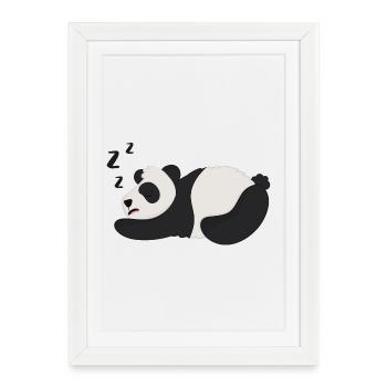 Panda Panda Bear - Framed poster (27 × 37 cm) - white - Front