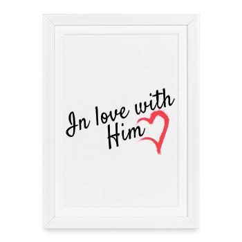 Dear partner look - Framed poster (27 × 37 cm) - white - Front