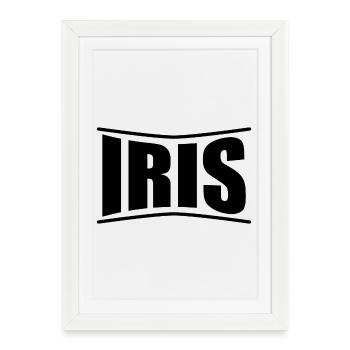 t-shirt Iris t-shirt gift idea - Framed poster (27 × 37 cm) - white - Front