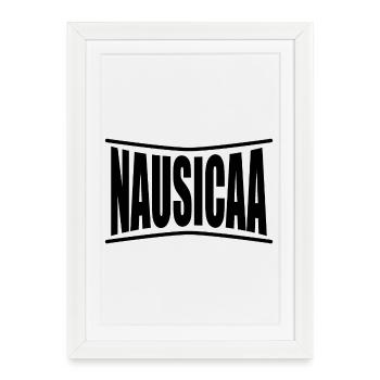nom du t-shirt Nausicaa idée cadeau t-shirt - Affiche encadrée (27 × 37 cm) - blanc - Devant