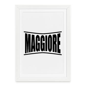 T-shirt Major t-shirt gift idea - Framed poster (27 × 37 cm) - white - Front