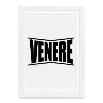 Venere t-shirt t-shirt gift idea - Framed poster (27 × 37 cm) - white - Front