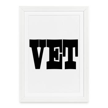 19 FAT - Framed poster (27 × 37 cm) - white - Front