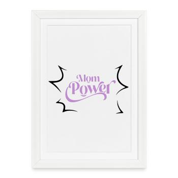 Mom power - Framed poster (27 × 37 cm) - white - Front