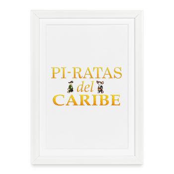 Caribbean Pyrats - Framed poster (27 × 37 cm) - white - Front