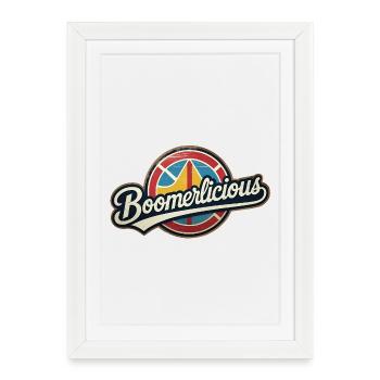 Boomerlicious - Framed poster (27 × 37 cm) - white - Front