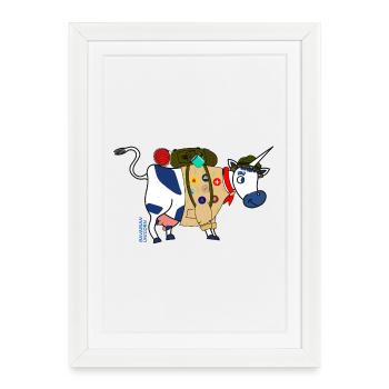 LICORNE BAVAROISE - Scouts - Affiche encadrée (27 × 37 cm) - blanc - Devant