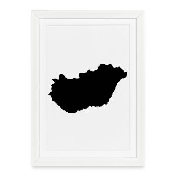Pays hongrois - Affiche encadrée (27 × 37 cm) - blanc - Devant