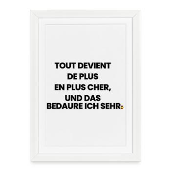 Comptine franco-allemande 1 (Ver. B) - Affiche encadrée (27 × 37 cm) - blanc - Devant