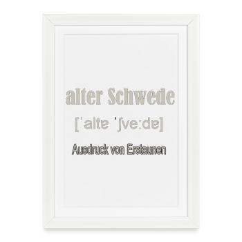 Old Swede - Framed poster (27 × 37 cm) - white - Front