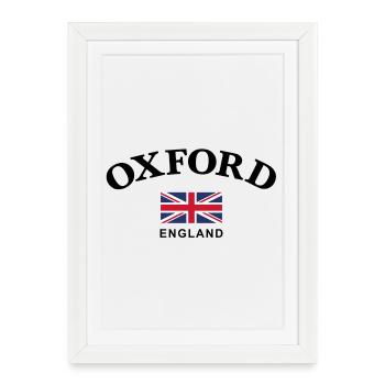 Oxford, England - Framed poster (27 × 37 cm) - white - Front