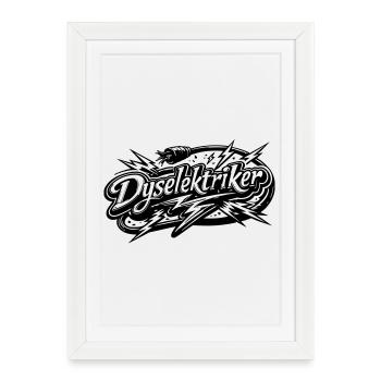Die Electrician - Framed poster (27 × 37 cm) - white - Front