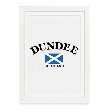Dundee, Écosse - Affiche encadrée (27 × 37 cm) - blanc - Devant