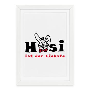 Bunny is the dearest Easter - Framed poster (27 × 37 cm) - white - Front