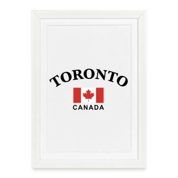 Toronto, Canada - Framed poster (27 × 37 cm) - white - Front