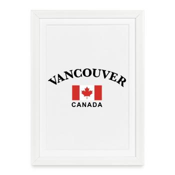 Vancouver, Canada - Framed poster (27 × 37 cm) - white - Front