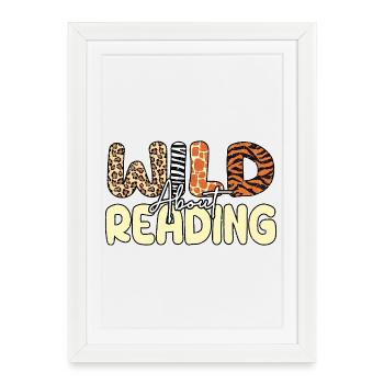 Passionné de lire des livres Amoureux de livres Livre drôle - Affiche encadrée (27 × 37 cm) - blanc - Devant