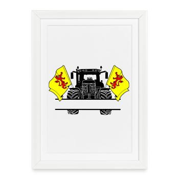 South Holland_Tractor_Custom_Edition - Framed poster (27 × 37 cm) - white - Front