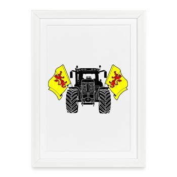 South Holland_Tractor_Pride - Framed poster (27 × 37 cm) - white - Front