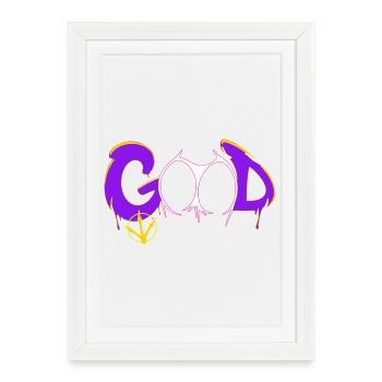 Bon - Affiche encadrée (27 × 37 cm) - blanc - Devant