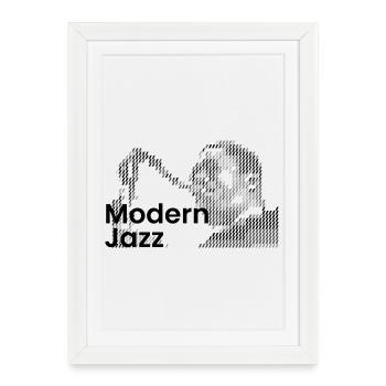 Icône du jazz moderne - Affiche encadrée (27 × 37 cm) - blanc - Devant