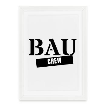 Construction Crew - Construction Worker Craftsman Construction Site Team - Framed poster (27 × 37 cm) - white - Front