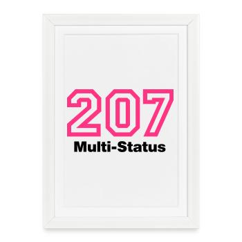 Error 207 | Fehler | Errormessage - Framed poster (27 × 37 cm) - white - Front
