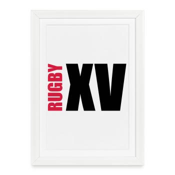 Rugby - Framed poster (27 × 37 cm) - white - Front