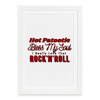 Hot Patootie Bless My Soul - Affiche encadrée (27 × 37 cm) - blanc - Devant