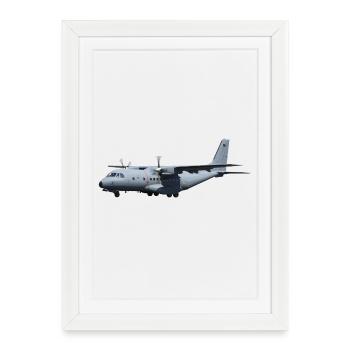CN-235 - Affiche encadrée (27 × 37 cm) - blanc - Devant