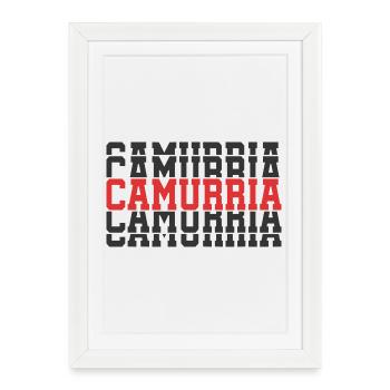 t-shirt Sicilia camurria t-shirt idée cadeau - Affiche encadrée (27 × 37 cm) - blanc - Devant