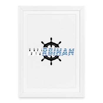 Morbihan - Framed poster (27 × 37 cm) - white - Front